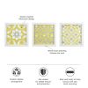 Tuscan Tiles Distressed Yellow Medallion 3-piece Wall Decor Set