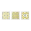 Tuscan Tiles Distressed Yellow Medallion 3-piece Wall Decor Set