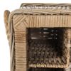 Aziza 16 Bottle Wicker Wine Rack Grey