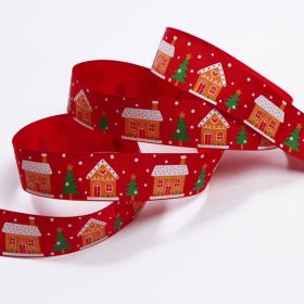 Christmas Ribbon Thread Ribbon Diy Cake (Option: Red3-100yards roll)