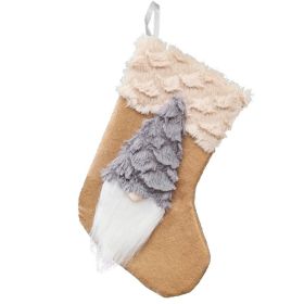 Santa Stockings Gift Bag Christmas Ornament Pendant (Color: Brown)
