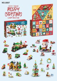 Assembled Small Ornaments Building Block Set (Option: Christmas tree)